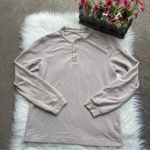 ALO Yoga Long Sleeve Henley Shirt Men’s Size Small